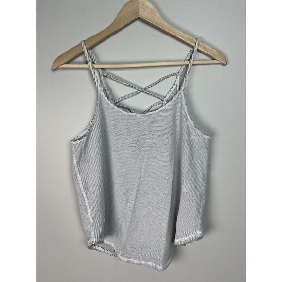 Vimmia Trellis Tank in Ivory Stripe Size Small Active Outdoor Strappy Sexy Wm’s - Picture 2 of 6